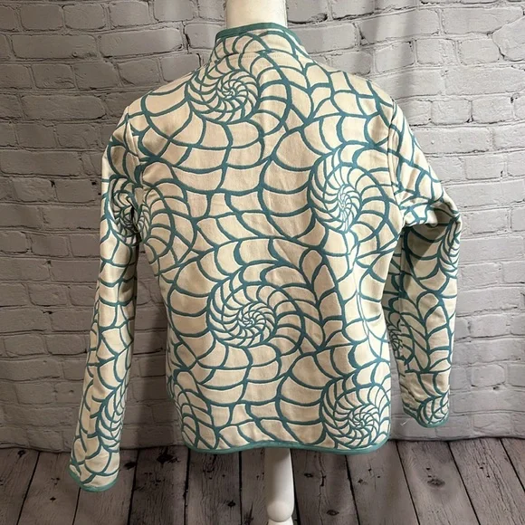 Trimdin Classic Reversible Jacket Aqua/White Large - Picture 5 of 6